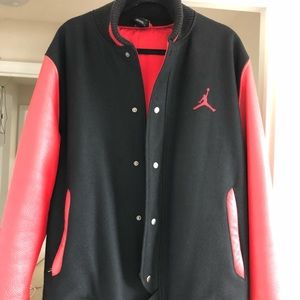 Jordan LIMITED EDTN Varsity Cowhide Leather Jacket